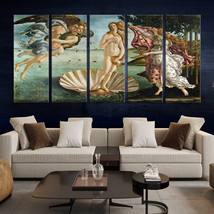 The Birth of Venus Sandro Botticelli Reproduction Canvas Print Classic Painting