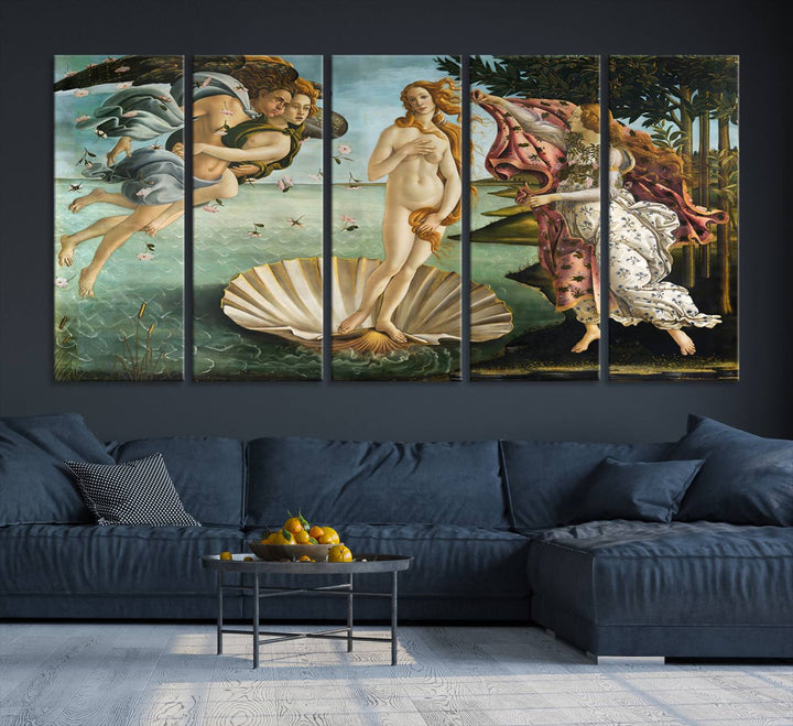 The Birth of Venus Sandro Botticelli Reproduction Canvas Print Classic Painting