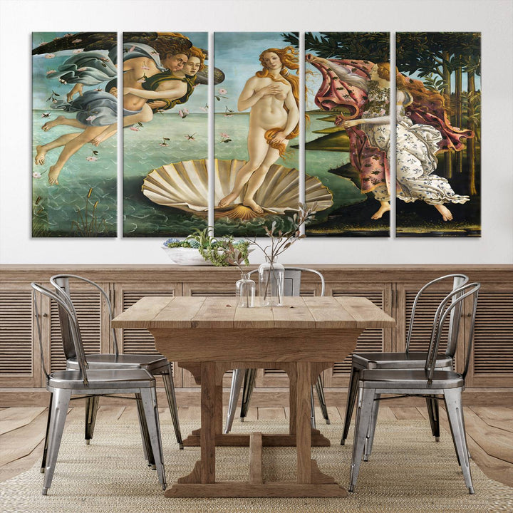 The Birth of Venus Sandro Botticelli Reproduction Canvas Print Classic Painting