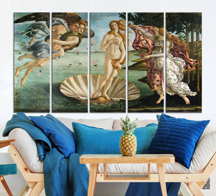 The Birth of Venus Sandro Botticelli Reproduction Canvas Print Classic Painting