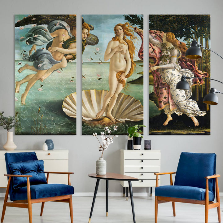 The Birth of Venus Sandro Botticelli Reproduction Canvas Print Classic Painting