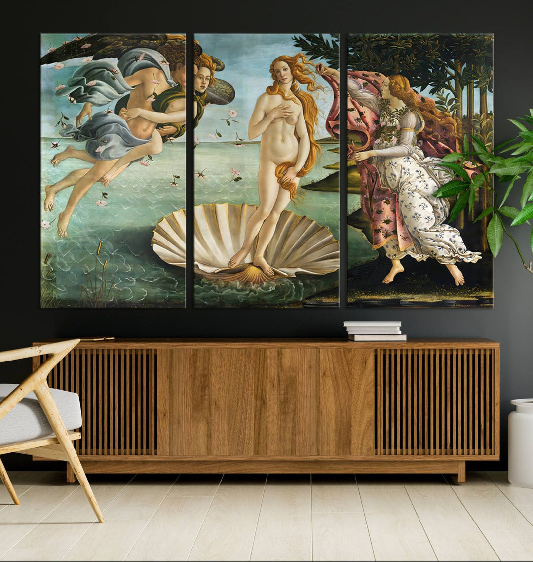 The Birth of Venus Sandro Botticelli Reproduction Canvas Print Classic Painting