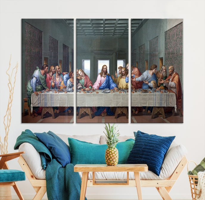 The Last Supper Jesus Artwork Large Canvas Wall Art Giclee Print