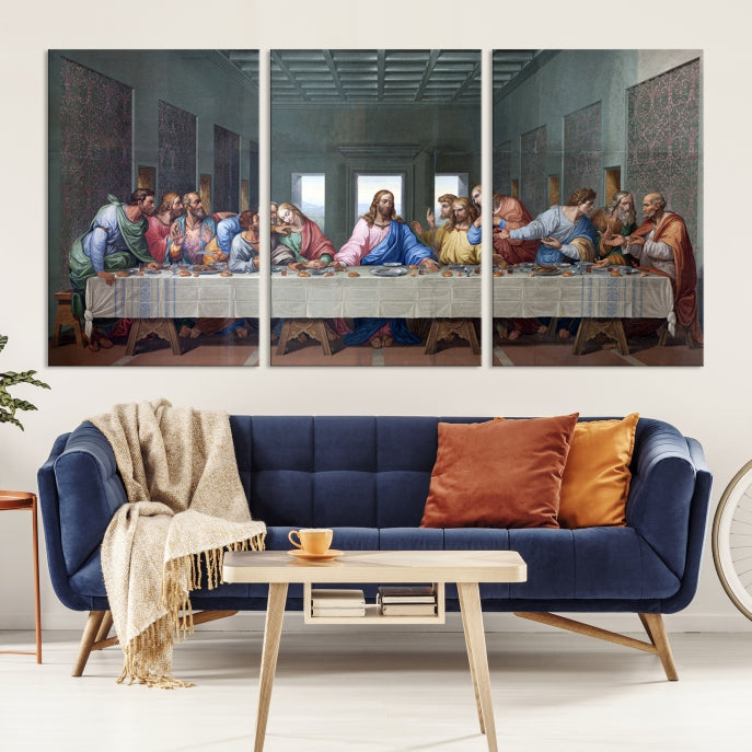 The Last Supper Jesus Artwork Large Canvas Wall Art Giclee Print