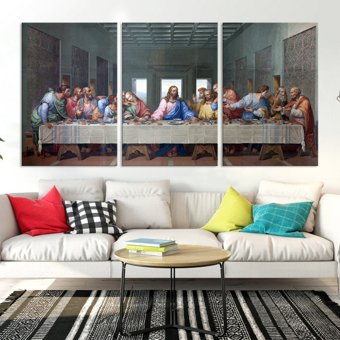 The Last Supper Jesus Artwork Large Canvas Wall Art Giclee Print