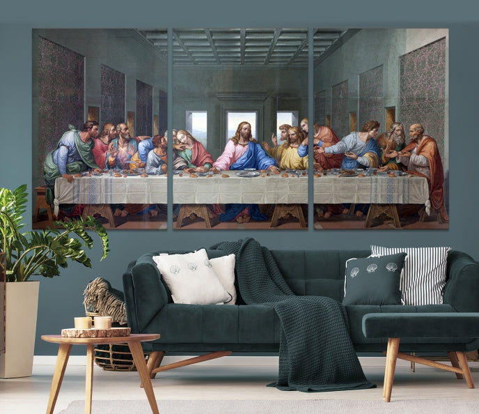 The Last Supper Jesus Artwork Large Canvas Wall Art Giclee Print