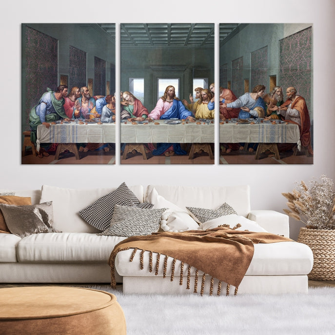 The Last Supper Jesus Artwork Large Canvas Wall Art Giclee Print