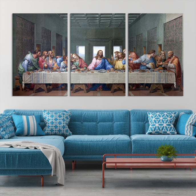 The Last Supper Jesus Artwork Large Canvas Wall Art Giclee Print