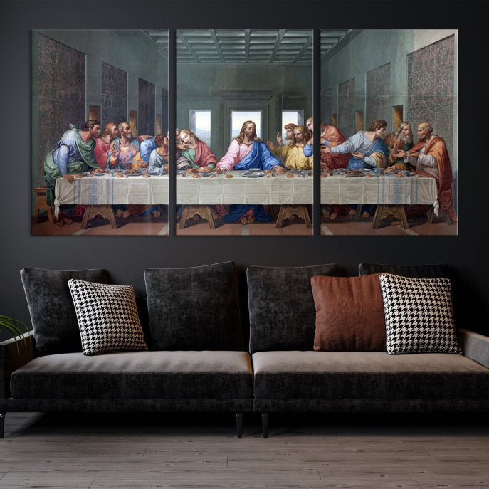 The Last Supper Jesus Artwork Large Canvas Wall Art Giclee Print