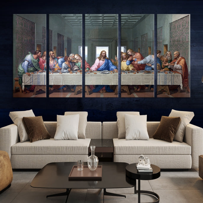 The Last Supper Jesus Artwork Large Canvas Wall Art Giclee Print