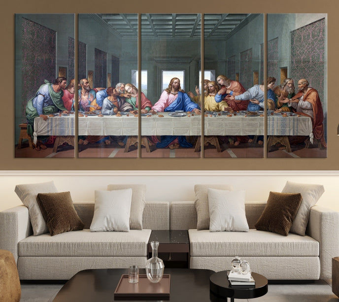 The Last Supper Jesus Artwork Large Canvas Wall Art Giclee Print