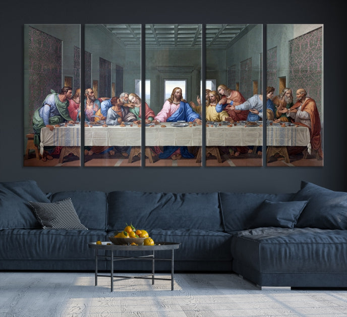 The Last Supper Jesus Artwork Large Canvas Wall Art Giclee Print