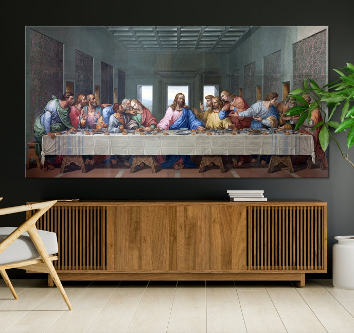 The Last Supper Jesus Artwork Large Canvas Wall Art Giclee Print