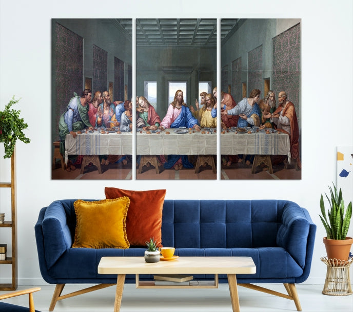 The Last Supper Jesus Artwork Large Canvas Wall Art Giclee Print