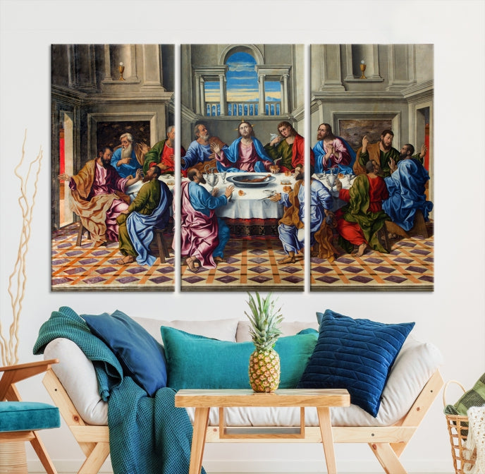 The Last Supper Jesus Religious Artwork Large Canvas Wall Art Giclee Print