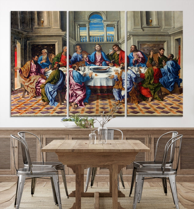 The Last Supper Jesus Religious Artwork Large Canvas Wall Art Giclee Print