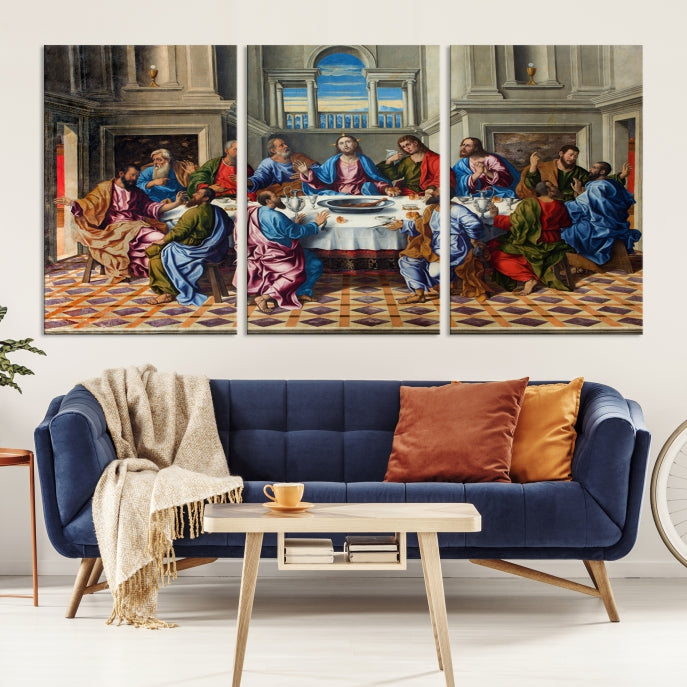 The Last Supper Jesus Religious Artwork Large Canvas Wall Art Giclee Print