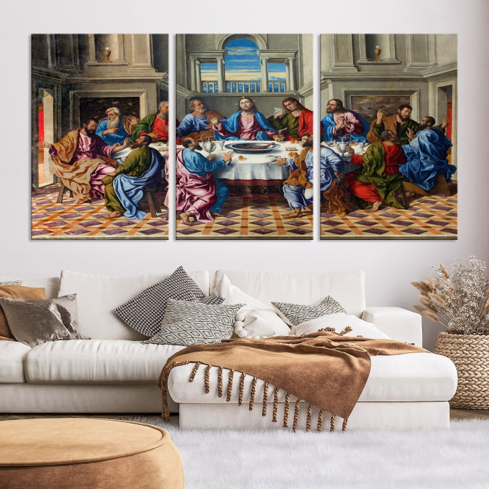 The Last Supper Jesus Religious Artwork Large Canvas Wall Art Giclee Print