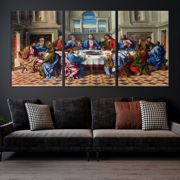 The Last Supper Jesus Religious Artwork Large Canvas Wall Art Giclee Print