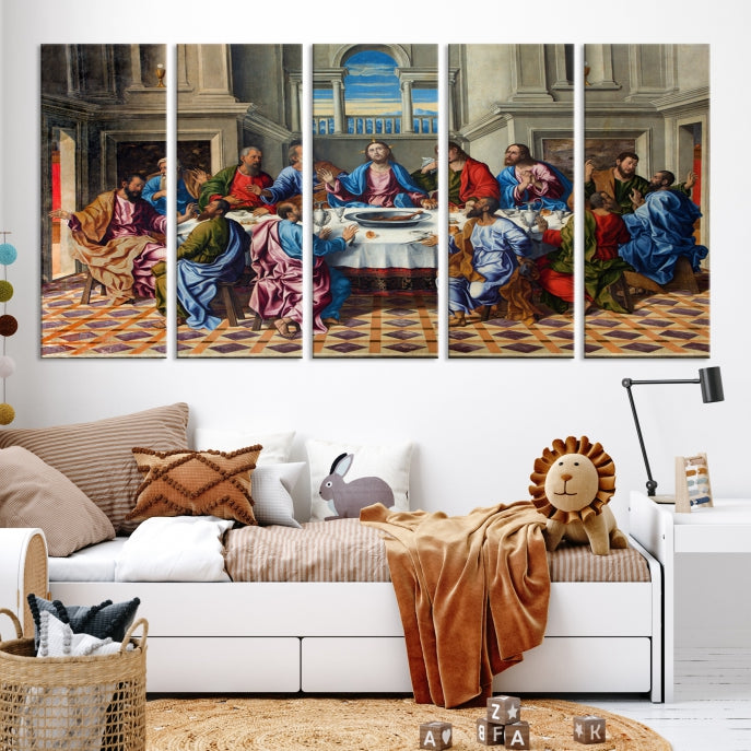 The Last Supper Jesus Religious Artwork Large Canvas Wall Art Giclee Print