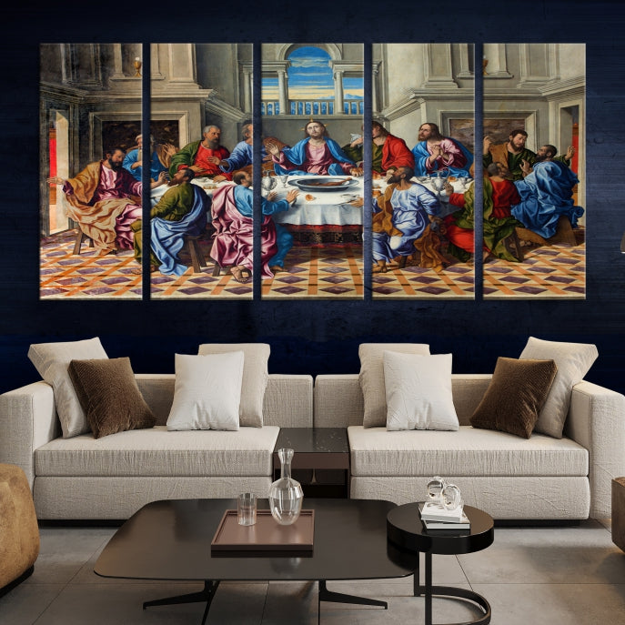 The Last Supper Jesus Religious Artwork Large Canvas Wall Art Giclee Print