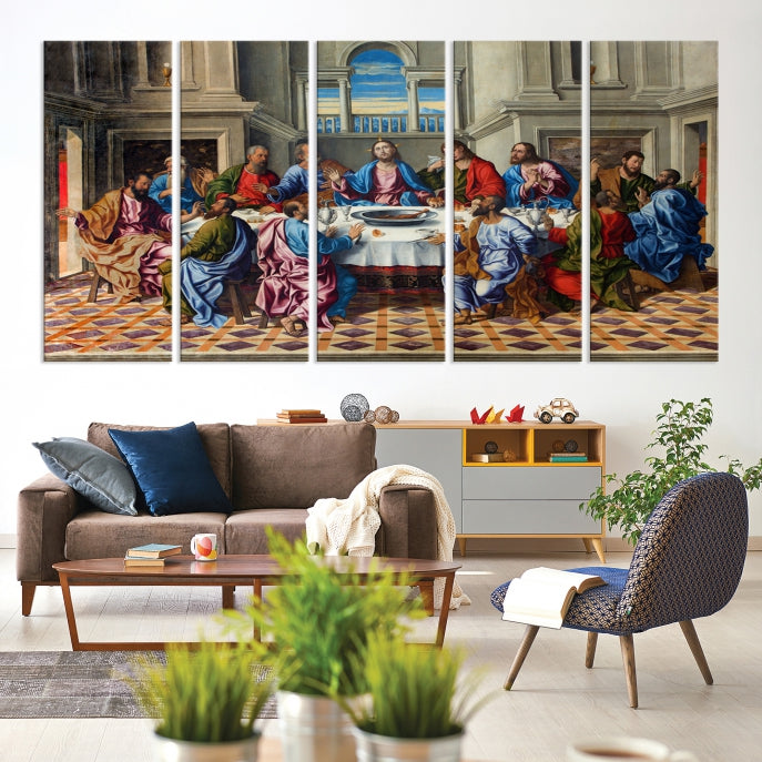 The Last Supper Jesus Religious Artwork Large Canvas Wall Art Giclee Print