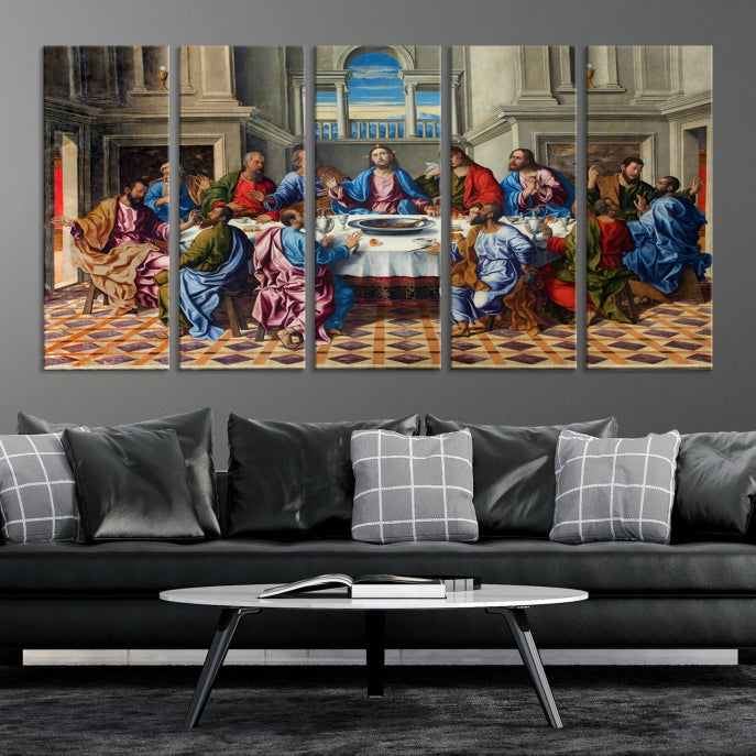 The Last Supper Jesus Religious Artwork Large Canvas Wall Art Giclee Print