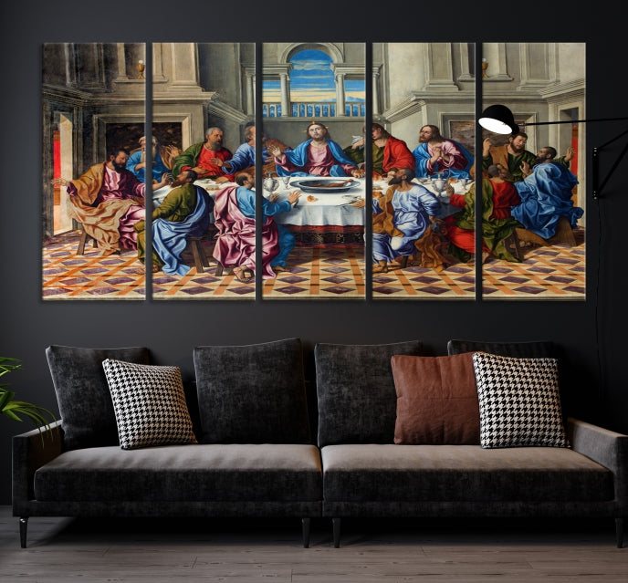 The Last Supper Jesus Religious Artwork Large Canvas Wall Art Giclee Print