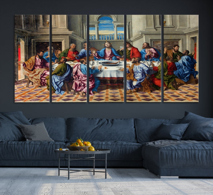 The Last Supper Jesus Religious Artwork Large Canvas Wall Art Giclee Print