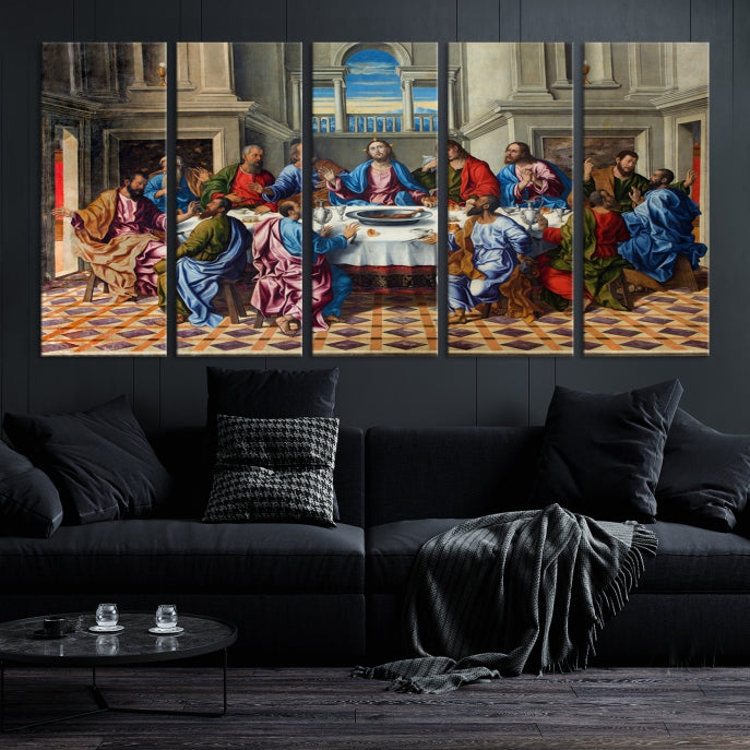 The Last Supper Jesus Religious Artwork Large Canvas Wall Art Giclee Print