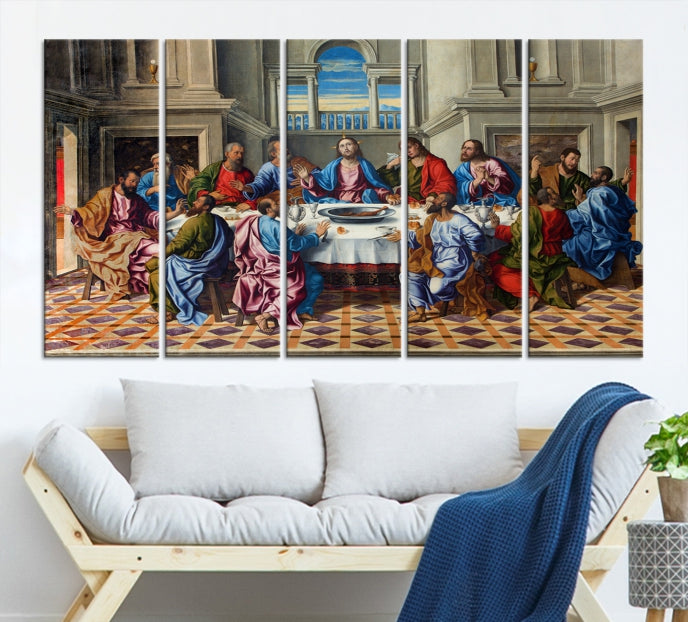 The Last Supper Jesus Religious Artwork Large Canvas Wall Art Giclee Print