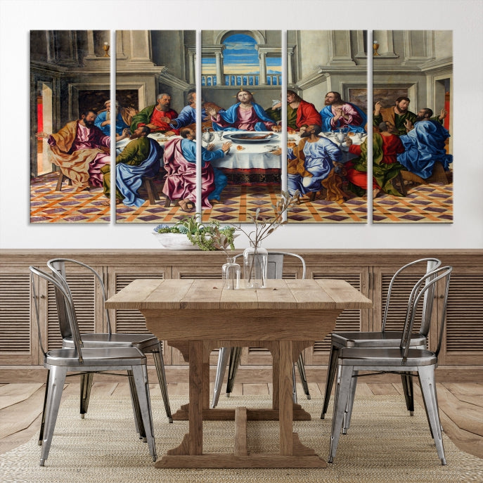 The Last Supper Jesus Religious Artwork Large Canvas Wall Art Giclee Print