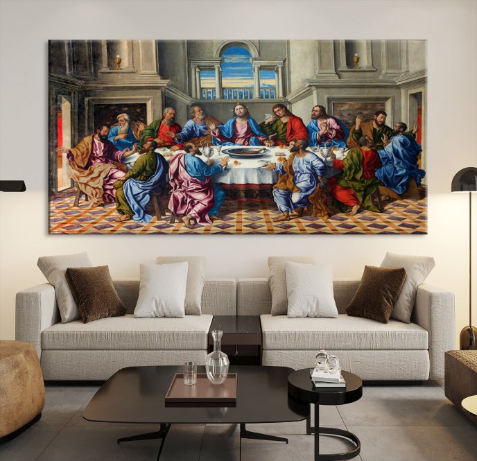 The Last Supper Jesus Religious Artwork Large Canvas Wall Art Giclee Print