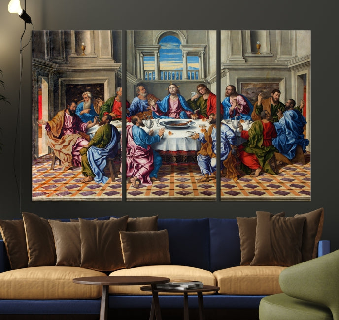 The Last Supper Jesus Religious Artwork Large Canvas Wall Art Giclee Print