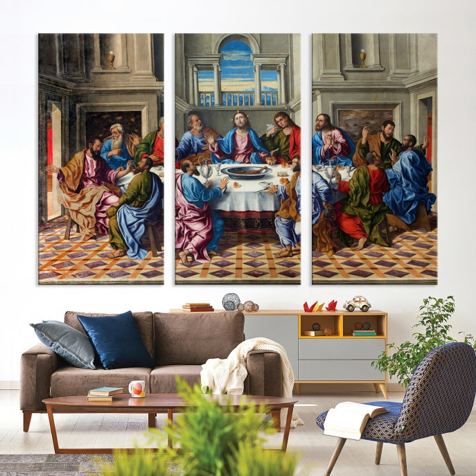 The Last Supper Jesus Religious Artwork Large Canvas Wall Art Giclee Print