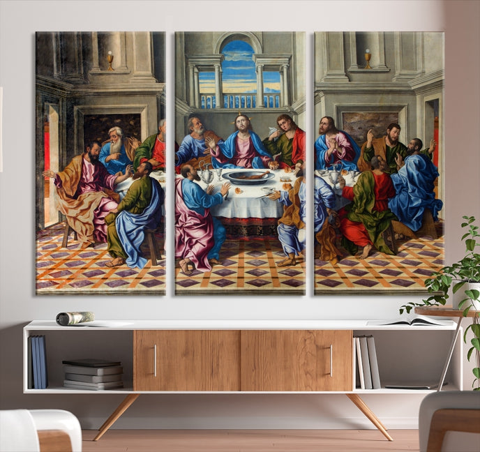 The Last Supper Jesus Religious Artwork Large Canvas Wall Art Giclee Print