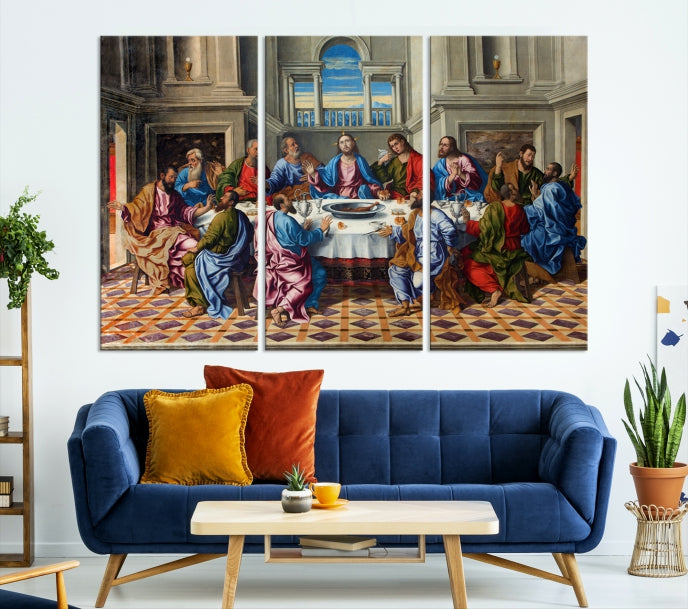 The Last Supper Jesus Religious Artwork Large Canvas Wall Art Giclee Print