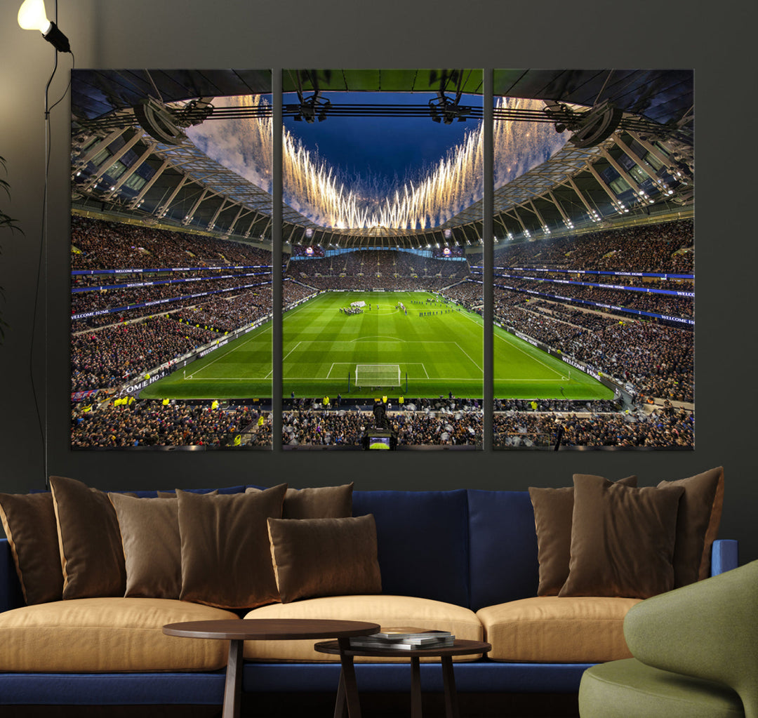 Tottenham Hotspur Stadium Wall Art Canvas for Sports Lover Gift, Premier League Stadium Wall Art, Soccer Fans Print, Soccer Stadiums Canvas