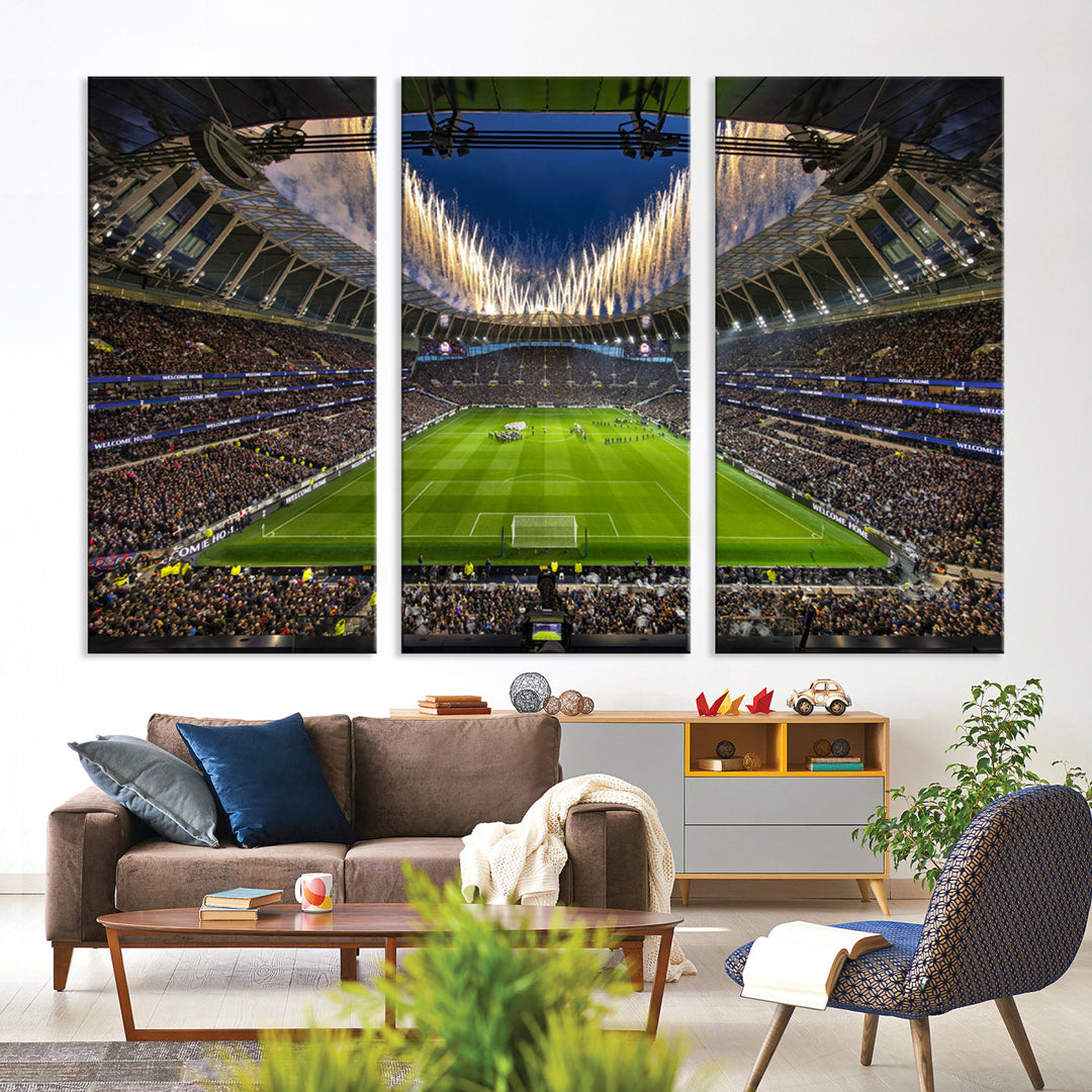 Tottenham Hotspur Stadium Wall Art Canvas for Sports Lover Gift, Premier League Stadium Wall Art, Soccer Fans Print, Soccer Stadiums Canvas