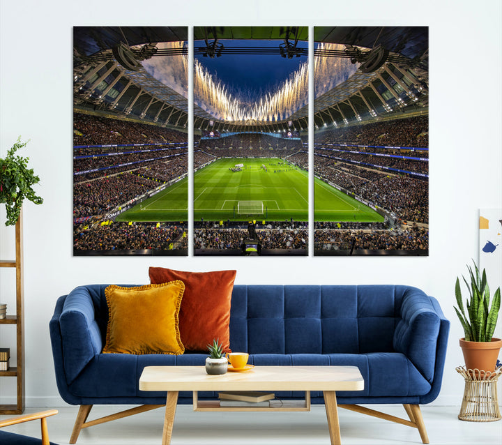 Tottenham Hotspur Stadium Wall Art Canvas for Sports Lover Gift, Premier League Stadium Wall Art, Soccer Fans Print, Soccer Stadiums Canvas