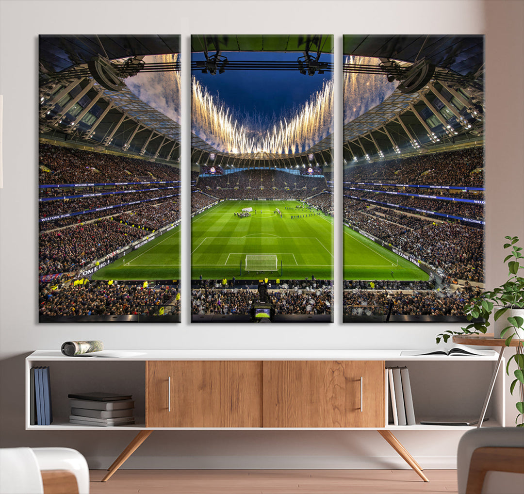 Tottenham Hotspur Stadium Wall Art Canvas for Sports Lover Gift, Premier League Stadium Wall Art, Soccer Fans Print, Soccer Stadiums Canvas