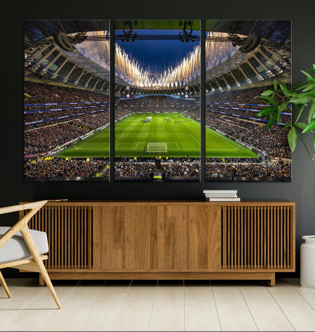 Tottenham Hotspur Stadium Wall Art Canvas for Sports Lover Gift, Premier League Stadium Wall Art, Soccer Fans Print, Soccer Stadiums Canvas