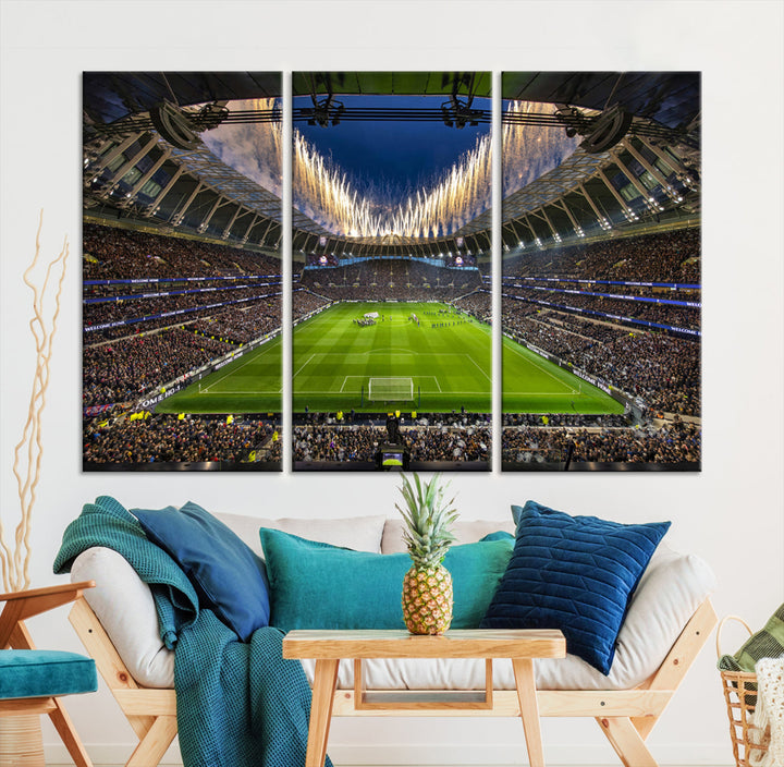 Tottenham Hotspur Stadium Wall Art Canvas for Sports Lover Gift, Premier League Stadium Wall Art, Soccer Fans Print, Soccer Stadiums Canvas