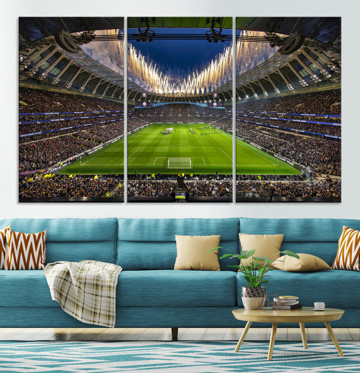 Tottenham Hotspur Stadium Wall Art Canvas for Sports Lover Gift, Premier League Stadium Wall Art, Soccer Fans Print, Soccer Stadiums Canvas