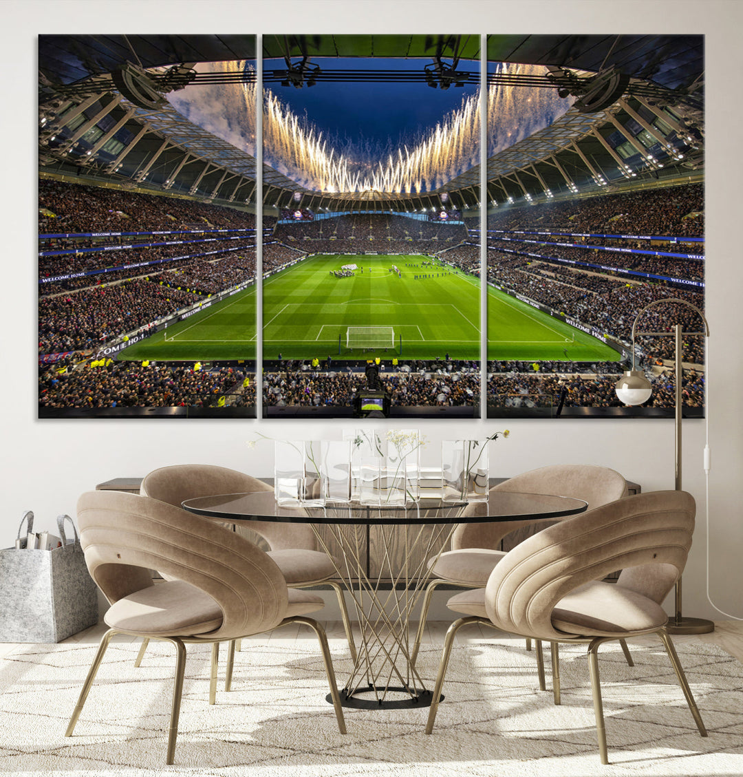 Tottenham Hotspur Stadium Wall Art Canvas for Sports Lover Gift, Premier League Stadium Wall Art, Soccer Fans Print, Soccer Stadiums Canvas