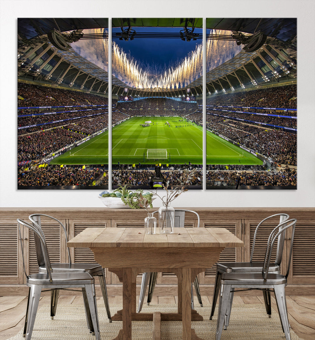 Tottenham Hotspur Stadium Wall Art Canvas for Sports Lover Gift, Premier League Stadium Wall Art, Soccer Fans Print, Soccer Stadiums Canvas