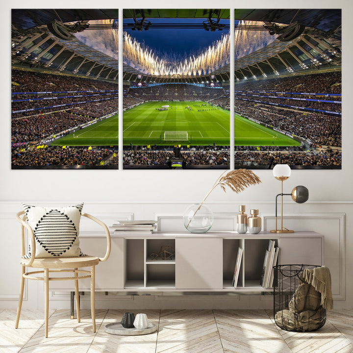 Tottenham Hotspur Stadium Wall Art Canvas for Sports Lover Gift, Premier League Stadium Wall Art, Soccer Fans Print, Soccer Stadiums Canvas