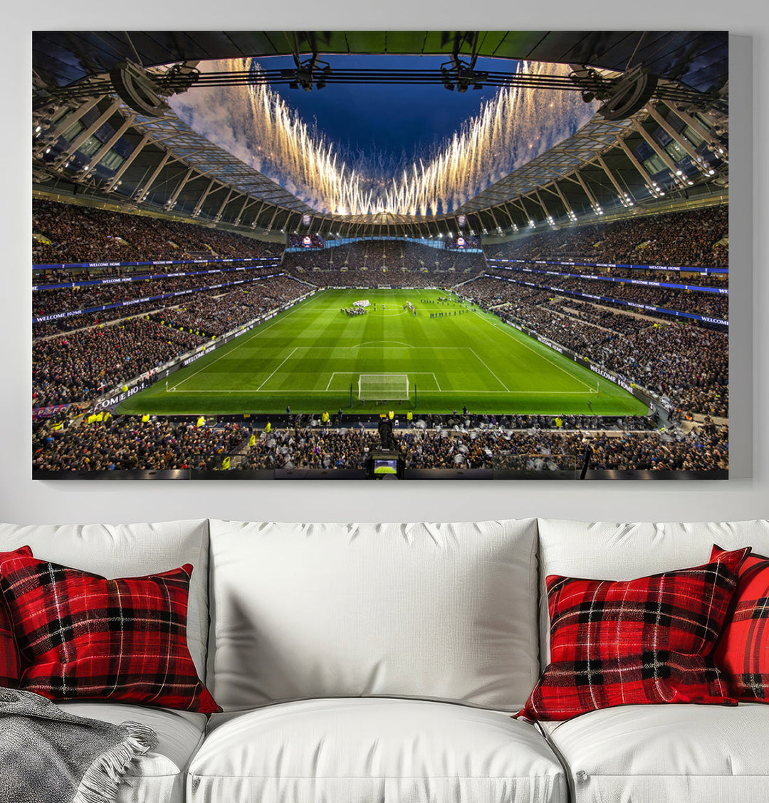 Tottenham Hotspur Stadium Wall Art Canvas for Sports Lover Gift, Premier League Stadium Wall Art, Soccer Fans Print, Soccer Stadiums Canvas