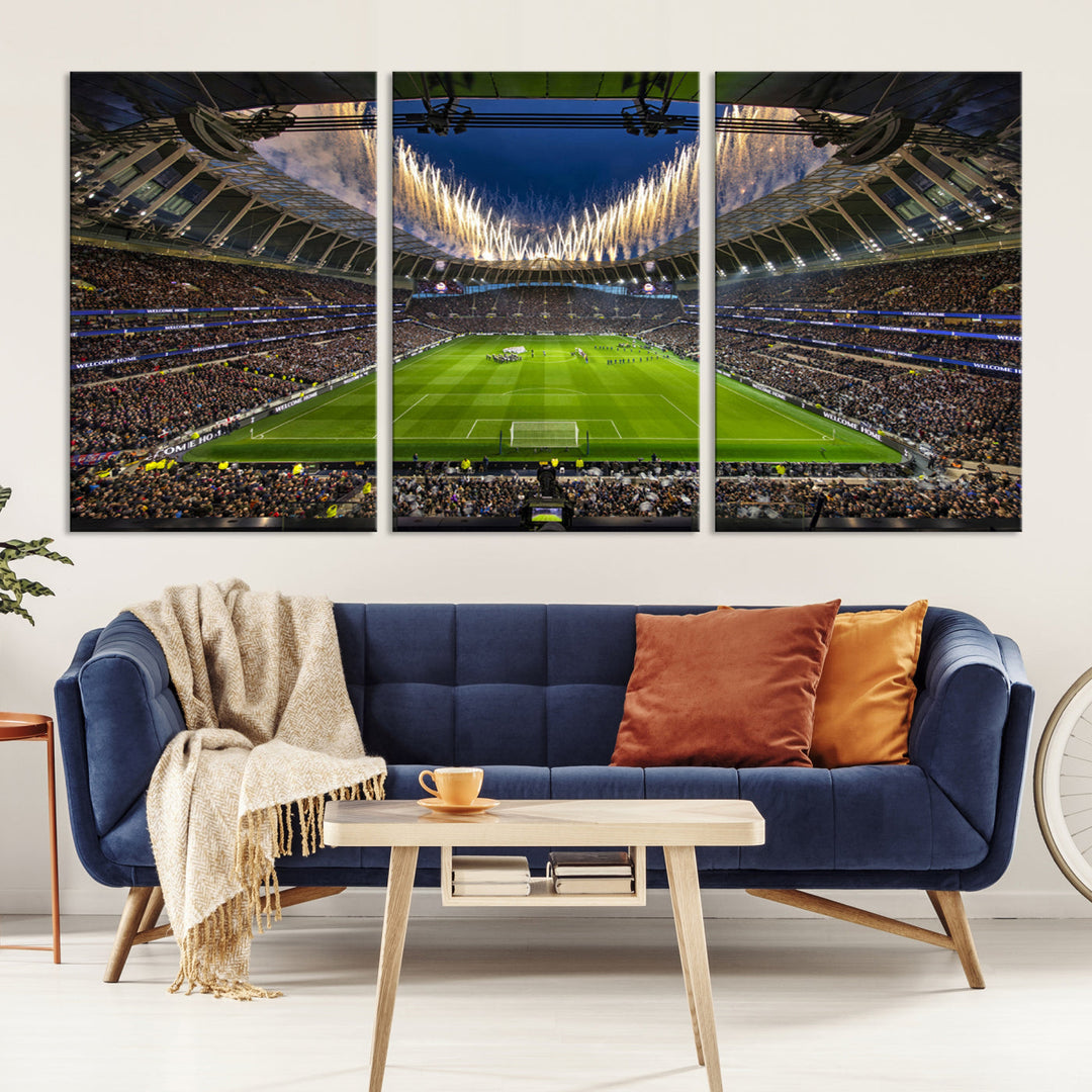 Tottenham Hotspur Stadium Wall Art Canvas for Sports Lover Gift, Premier League Stadium Wall Art, Soccer Fans Print, Soccer Stadiums Canvas