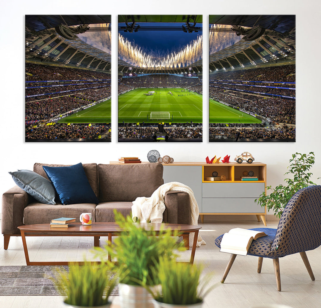 Tottenham Hotspur Stadium Wall Art Canvas for Sports Lover Gift, Premier League Stadium Wall Art, Soccer Fans Print, Soccer Stadiums Canvas